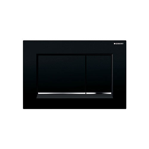 Geberit Sigma30 Dual Flush Push-Button Flush Plate - Black