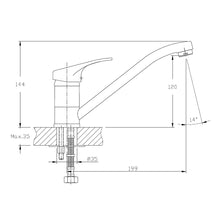 Load image into Gallery viewer, Franke Projectline V2 Swivel Mixer - Chrome
