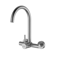 Load image into Gallery viewer, Franke Capella Wall Mounted Sink Mixer Tap - Stainless Steel
