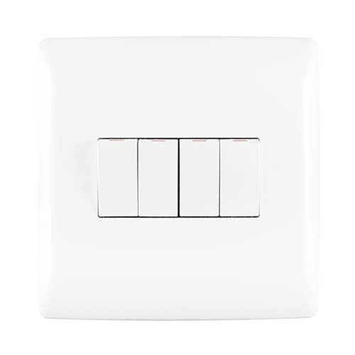 Crabtree Diamond 4 Lever Light Switch 4 x 4