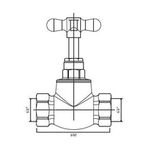 Load image into Gallery viewer, Cobra Standard Stop Tap FxF 25mm
