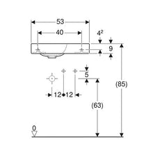 Load image into Gallery viewer, Geberit iCon Wall-Hung Basin with Shelf Surface
