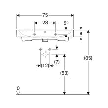 Load image into Gallery viewer, Geberit iCon Wall-Hung Basin 750mm

