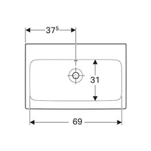Load image into Gallery viewer, Geberit iCon Wall-Hung Basin 750mm
