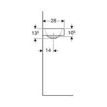Load image into Gallery viewer, Geberit iCon Wall-Hung Basin with Tap Hole
