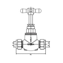 Load image into Gallery viewer, Cobra Standard Stop Tap 15mm CxC
