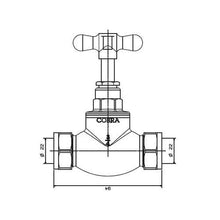 Load image into Gallery viewer, Cobra Standard Stop Tap 22mm CxC
