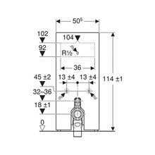 Load image into Gallery viewer, Geberit Monolith Sanitary Module for Floor-Standing Toilet 1140mm
