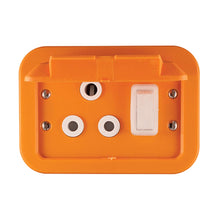 Load image into Gallery viewer, Crabtree Industrial Single RSA Weatherproof Socket 2 x 4 - Metal Surface Box
