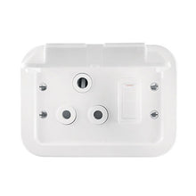 Load image into Gallery viewer, Crabtree Industrial Single RSA Weatherproof Socket 2 x 4 - Metal Surface Box
