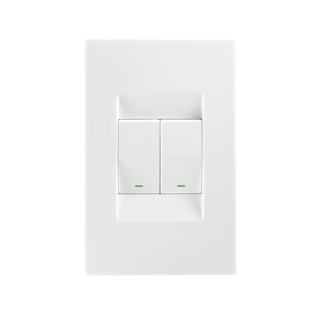 Crabtree Topaz 2 Lever Light Switch 4 x 2 - White