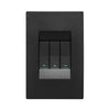 Crabtree Topaz 3 Lever Light Switch 4 x 2 - Graphite