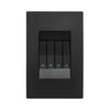 Crabtree Topaz 4 Lever Light Switch 4 x 2 - Graphite