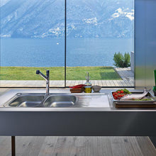 Load image into Gallery viewer, Franke Nouveau NVN 621 Double Bowl Inset Sink - Stainless Steel
