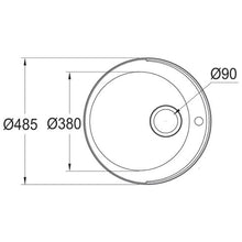 Load image into Gallery viewer, Franke Rondo RDX 610-48 Single Inset Prep Bowl - Stainless Steel
