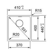 Load image into Gallery viewer, Franke Maris MRG610-37 Fragranite undermount sink
