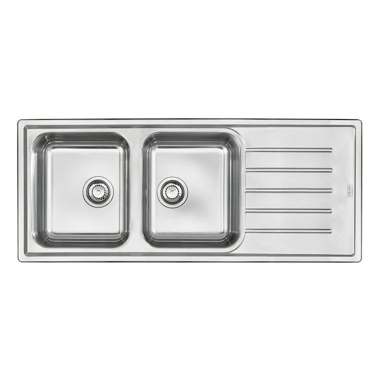 Franke Selene SLX621-120 Stainless Steel Double Bowl Inset Sink 500x1200mm
