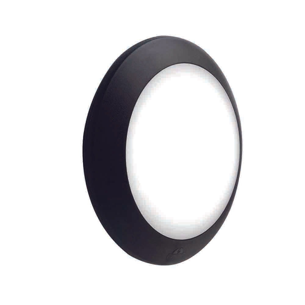 Spazio Berta 11W 1300lm Warm White Wall Light - Black