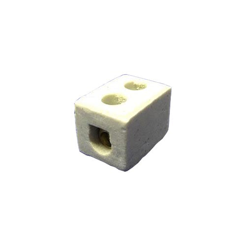 MATelec Porcelain Connector 1-Way 2 Hole 6A