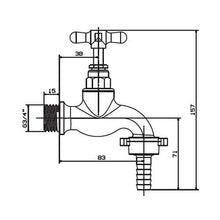 Load image into Gallery viewer, Cobra Hose Bib Tap 208-20
