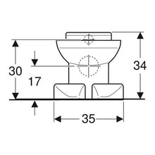 Load image into Gallery viewer, Geberit Bambini Floor-standing Toilet with Lion Paw Design - White
