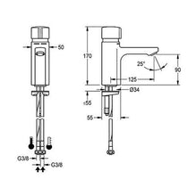 Load image into Gallery viewer, Franke Self-Closing Hydraulic Metering Basin Mixer - 5 L/min
