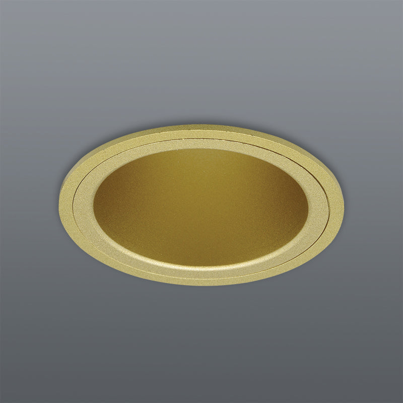 Spazio Round Untold Aluminium 10W Anti-Glare Downlight