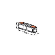 Load image into Gallery viewer, Wago 221 Lever Type Inline Splicing Connector 0.2 - 4mm² - Orange
