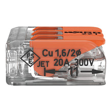 Load image into Gallery viewer, Wago 221 Lever Type 3-Way Splicing Connector 0.14 - 4mm² - Orange
