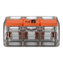 Load image into Gallery viewer, Wago 221 Lever Type 3-Way Splicing Connector 0.14 - 4mm² - Orange
