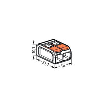 Load image into Gallery viewer, Wago 221 Lever Type 2 Way Splicing Connector 0.5 - 6mm² - Orange
