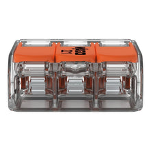 Load image into Gallery viewer, Wago 221 Lever Type 3 Way Splicing Connector 0.5 - 6mm² - Orange
