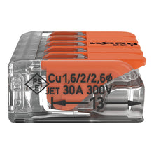 Load image into Gallery viewer, Wago 221 Lever Type 5 Way Splicing Connector 0.5 - 6mm² - Orange
