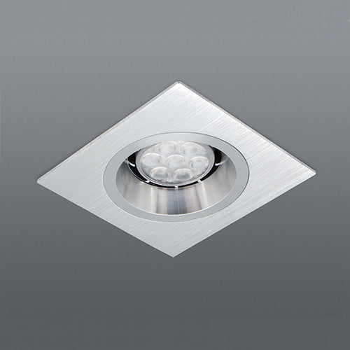 Spazio 2215 Edge Square Anti-glare Downlight - Aluminium