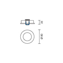 Load image into Gallery viewer, Spazio 2216 Edge Round Fixed Downlight - Aluminium
