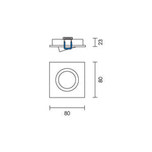 Load image into Gallery viewer, Spazio 2222 Aluminium Downlight
