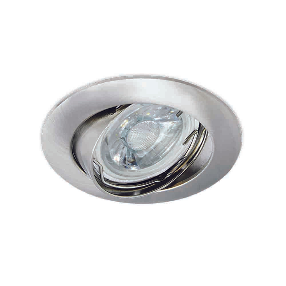Spazio 2249 Tilt Recessed Downlight GU10 82mm - Matt Chrome