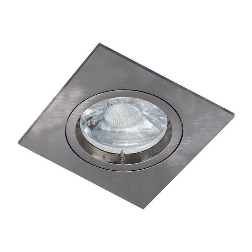 Spazio 2264 Recessed Downlight GU10 80x80mm - Matt Chrome