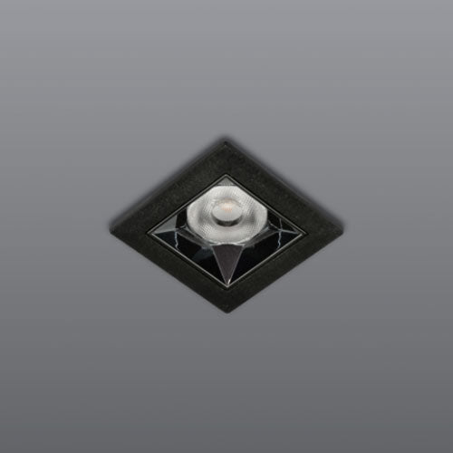 Spazio Kler 1 Light Recessed LED 5W Downlight - Black