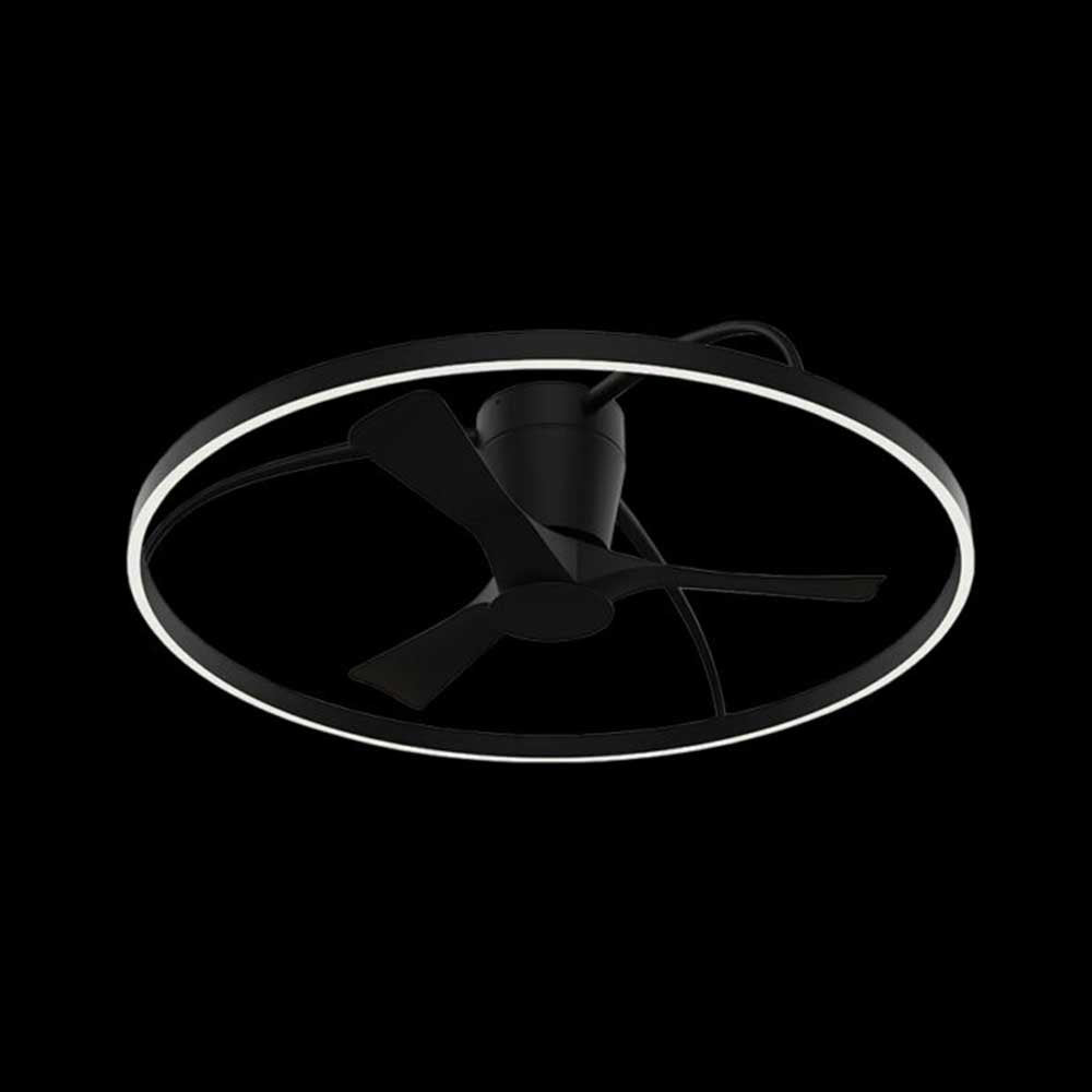 K. Light 3 Blade LED Ceiling Fan with Remote 1000mm - Black