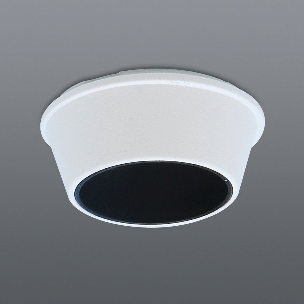 Spazio Lone Cowl Downlight - White / Black