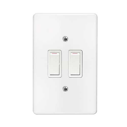 Crabtree Classic 2 Lever 1 x 1-Way, 1 x 2-Way Light Switch 2 x 4