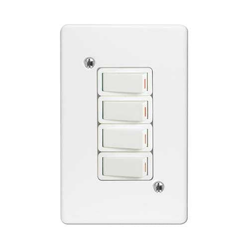 Crabtree Classic 4 Lever Light Switch 4 x 2
