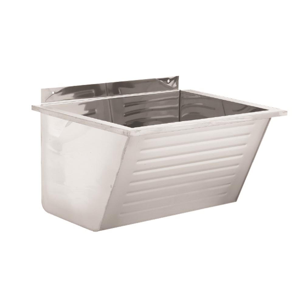 Franke ET103 Fabricated Single Mini Bowl Wall Mounted Wash Trough - Stainless Steel