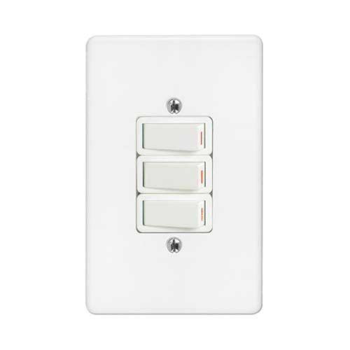 Crabtree Classic 3 Lever 1 x 1 Way & 2 x 2 Way Light Switch 2 x 4