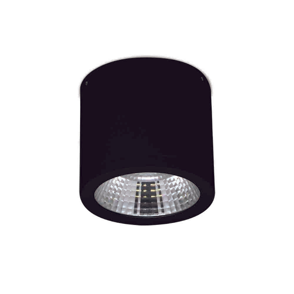 Spazio Portico Slim LED Surface Downlight 24° 25W 3030lm 110x120mm - Black
