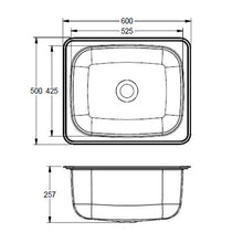 Load image into Gallery viewer, Franke Luxtub DLT Single Bowl Inset Wash Trough with 90mm Outlet
