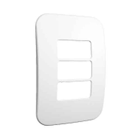 VETi 1 3 Horizontal Module Cover Plate 4 x 2 - White Trim