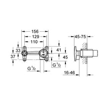 Load image into Gallery viewer, GROHE Concealed Body for 2 Hole Single Lever Basin Mixer
