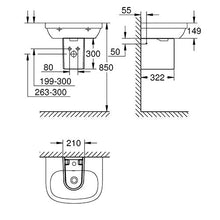 Load image into Gallery viewer, GROHE Euro Ceramic Round Semi-Pedestal
